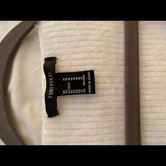 White Fuzzy Sweater - Picture 3 of 3